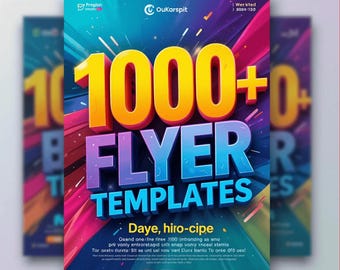 1000 Editable Flyer Templates – Professional, Modern & Ready-to-Use Designs for Any Business