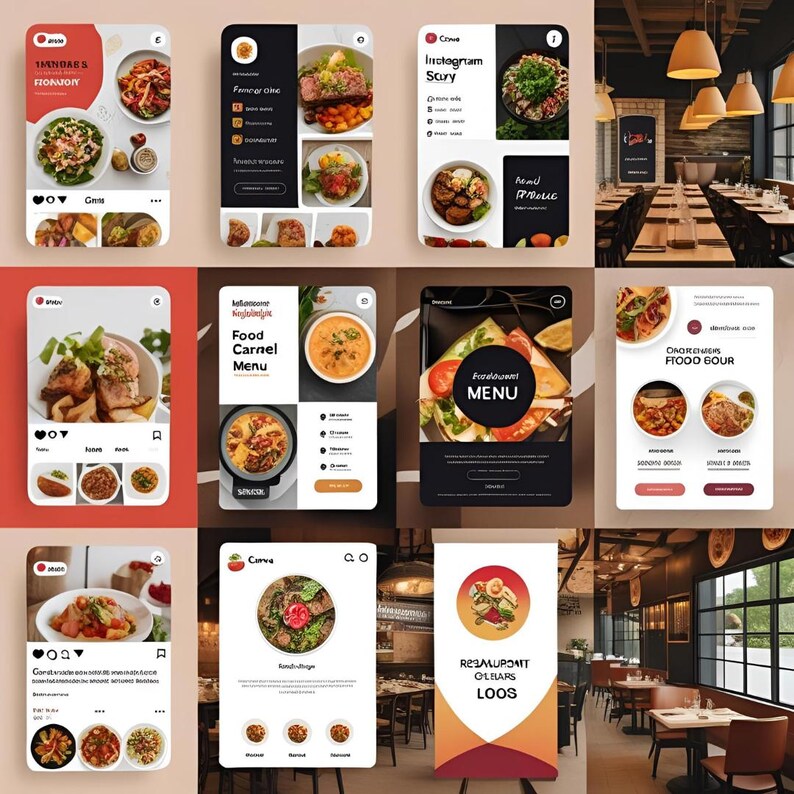 Menu Seeable Canva Restaurant Template Kit: 3000+ Social Media & Menu Designs (PDF ...