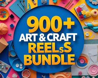 9000+ Art & Craft Video Reels Bundle | Ready to Post Content (Digital Download)