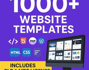 1000+ Website Templates | High Quality Ready to Use Designs for Business Portfolio and Ecommerce Websites | Fully Customizable