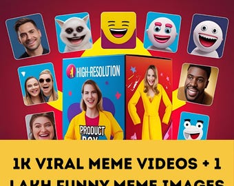 Viral Meme Content Pack – 1000+ High-Engagement Meme Videos for Instagram Reels, YouTube Shorts & TikTok