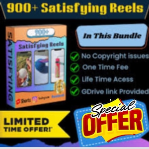 Satisfying Reels Bundle | 900+ Viral Reels for Instagram & YouTube | Relaxing Short Video Clips
