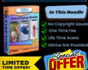 900+ Satisfying Reels – Viral Short Video Clips (Digital Download)