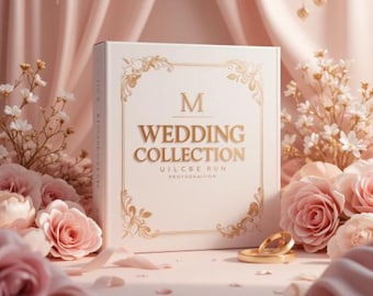 Wedding Collection – The Ultimate Bundle for Timeless Memories | Editable Templates, Mockups, Overlays, Invitations, Presets