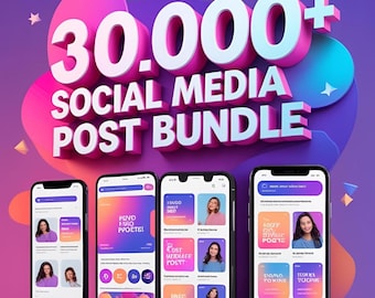 Mega 30,000+ Social Media Canva Templates | Creative, Modern  Easy-to-Edit Templates for All Platforms