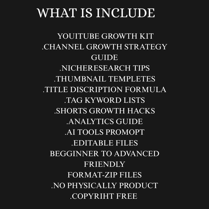 YouTube Growth Kit | Social Media Marketing Bundle | Tools Templates for Subscribers, Views Channel Success image 2