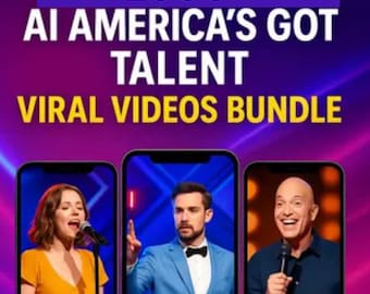 1000+ AI America's Got Talent Viral Videos Bundle (Digital Download)