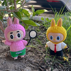 3D Printed Labubu Figure: SpongeBob & Patrick Editions