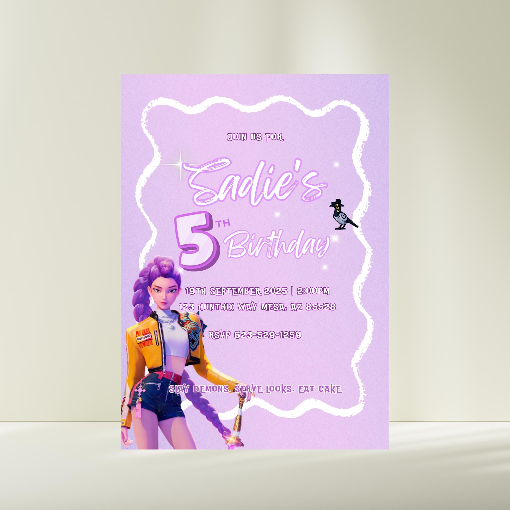 KPOP Demon Hunters Sagoma In Polistirolo Personalizzata Con Stampa - Foto 7