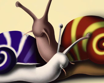 Colour snails Digital Art Download