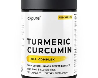 Turmeric Curcumin Ginger Complex w/ Black Pepper - 120 Capsules