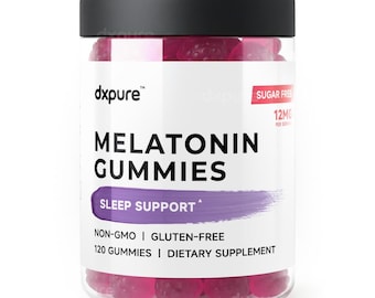 Melatonin Gummies - 120 Gummies - 12mg - Sleeping Aid Extra Strength Sugar Free
