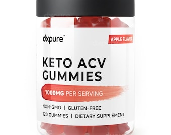 Keto Apple Cider Vinegar Gummies ACV 1000mg - 120 Gummies