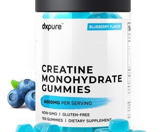 Creatine Monohydrate Gummies - 150 Gummies - 6000mg - Muscle Strength and Energy