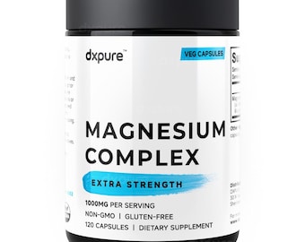 Magnesium Complex Supplement - 1000mg - 120 Capsules