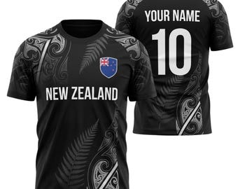 Maglia da calcio personalizzata della Nuova Zelanda per i Mondiali, regalo di calcio personalizzato
