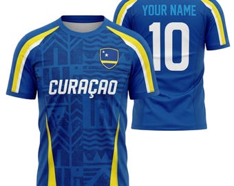 Camiseta de fútbol de Curazao 2026, camiseta de la selección nacional, regalo para aficionados al fútbol caribeño, regalo para hombre