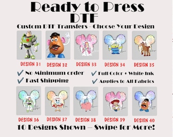 Toy Story DTF Transfer Bundle, You've Got a Friend in Me Designs, Woody Buzz Jessie Printable Transfers, Pixar Heat Press Decals