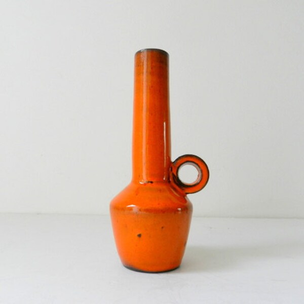 Orange Mid Century Vase