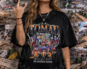 Chemise de fan Eli Tomac ET3, chemise de supercross, chemise de motocross, week-end de course, maman moto, maman, moto enfant, BMX, chemise de course