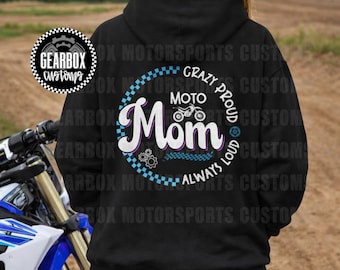 Moto Mom Hoodie, Kapuzen-Sweatshirt, Muttertagsgeschenk, Dirt Bike Rider, Braap, Geschenk für Mama, Moto Sweatshirt, Gate Drop Shirt, Dirt Bike Mom