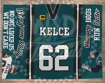 Kelce Blanket, Philadelphia, Grease Poles, Football Fan Gift, Sports Blanket, Football Blanket, Brotherly Love, Philly Sports, Dad Gift