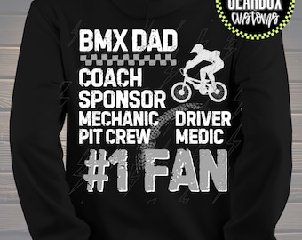 Moletom com capuz para pai BMX, moletom com capuz, presente para o dia dos pais, roupa para ciclista de BMX, suéter aconchegante, presente para o pai, moletom para motociclistas, Riders Ready