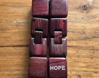 Personalisierte handgemachte Holz Infinity Cube Stressabbau Fidget Spielzeug Umweltfreundliches & sensorisches Spiel, autistisches Spielzeug, Reise- und Urlaubsgeschenk