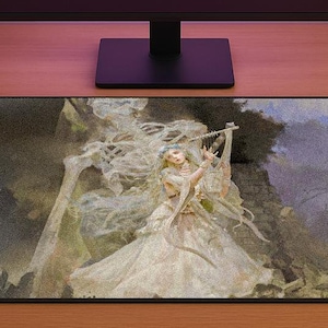 Elden Ring Nightreign Mouse Pad – Revenant Paint Art Desk Mat | Soulslike Gaming Decor | Fantasy RPG Gift for Elden Ring Fans