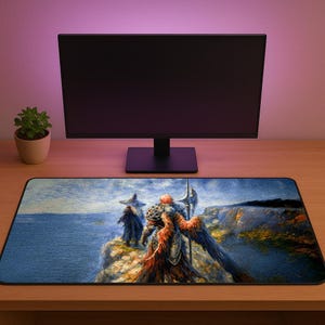 Elden Ring Nightreign Guardian Recluse Art Mouse Pad - Enhanced Gaming Experience with this Desk Mat for Elden Ring Fans