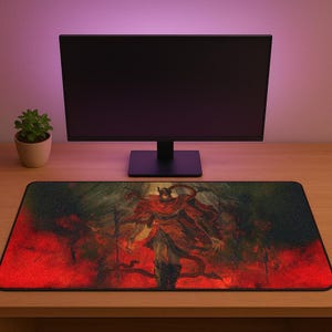 Elden Ring Messmer Mouse Pad – Shadow of the Erdtree Desk Mat | New DLC Boss Gaming Mouse Pad | Elden Ring Gift for Gamers