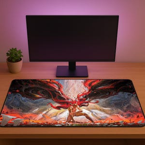 Malenia Elden Ring Mouse Pad – Blade of Miquella Gaming Desk Mat | Goddess of Rot Art | Soulslike Gift | PC Setup Accessory