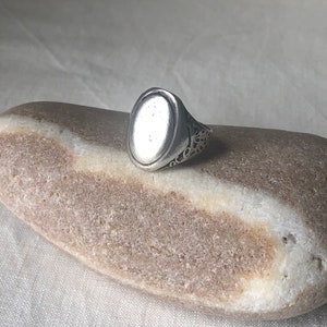 Vintage Handcrafted Sterling Oval Ring image 4