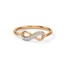 14K Solid Gold Infinity Engagement Ring, Wedding Rings for Women ...