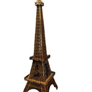 Puzzle 3D Tour Eiffel dxf svg ai cdr