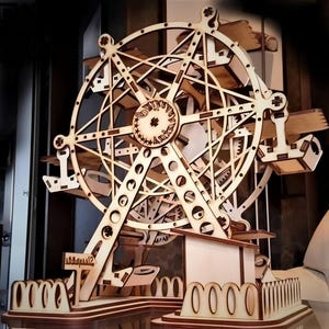 Bundle of 3 Ferris Wheel DXF SVG CDR