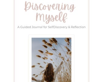 Discovering Me Journal / Quaderno di auto-scoperta guidata per le donne / PDF stampabile per il benessere mentale