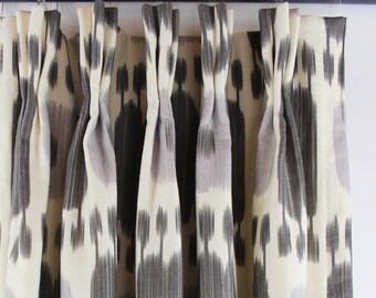 Schumacher Kandira Drapes (shown in Ash-comes in other colors)
