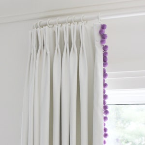 Curtains with wide trim Samuel & Sons Trim curtain trim tape velvet pi –  JLL HOME