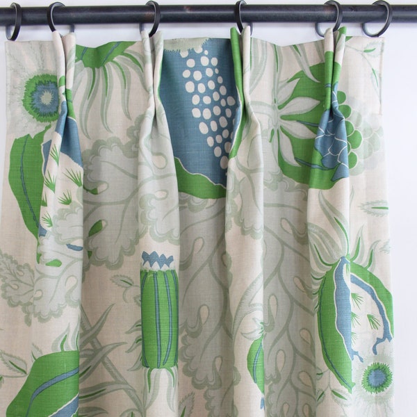 Christopher Farr Carnival Custom Drapes (shown in Green-comes in several colors)