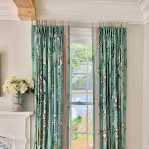 Schumacher Brighton Pavilion Custom Drapes in Multi (Made To Order - Comes in Other Colors)