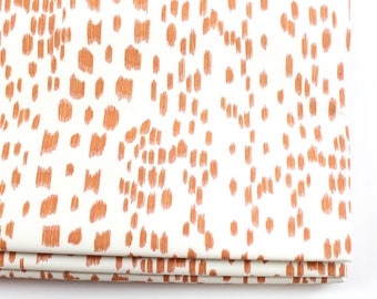 Brunschwig & Fils Les Touches Roman Shade (shown in Tangerine-comes in many Colors)