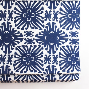 Quadrille China Seas Sigourney Small Scale Roman Shade (shown in Navy on White -comes in many colors)