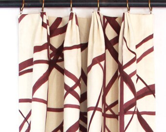 Fan Pleat Curtains Etsy