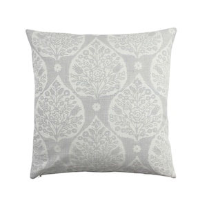 Galbraith & Paul Little Lotus Pillows (shown in Light Vapor on  Logan White-comes in several colors)