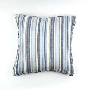 ON SALE - Kravet Millstone By Alexa Hampton in Ocean Pillow Cover with or without welting (Both Sides) Made To Order