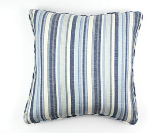 EN VENTA - Kravet Millstone de Alexa Hampton en Ocean Pillow Cover con o sin ribete (Ambos lados) Hecho a pedido