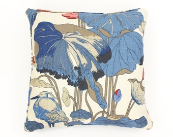 ON SALE -  Lee Jofa/GP & J Baker Nympheus 16 X 24 Pillow in Indigo/Marine with Self Welting (Front Only - Made To Order)
