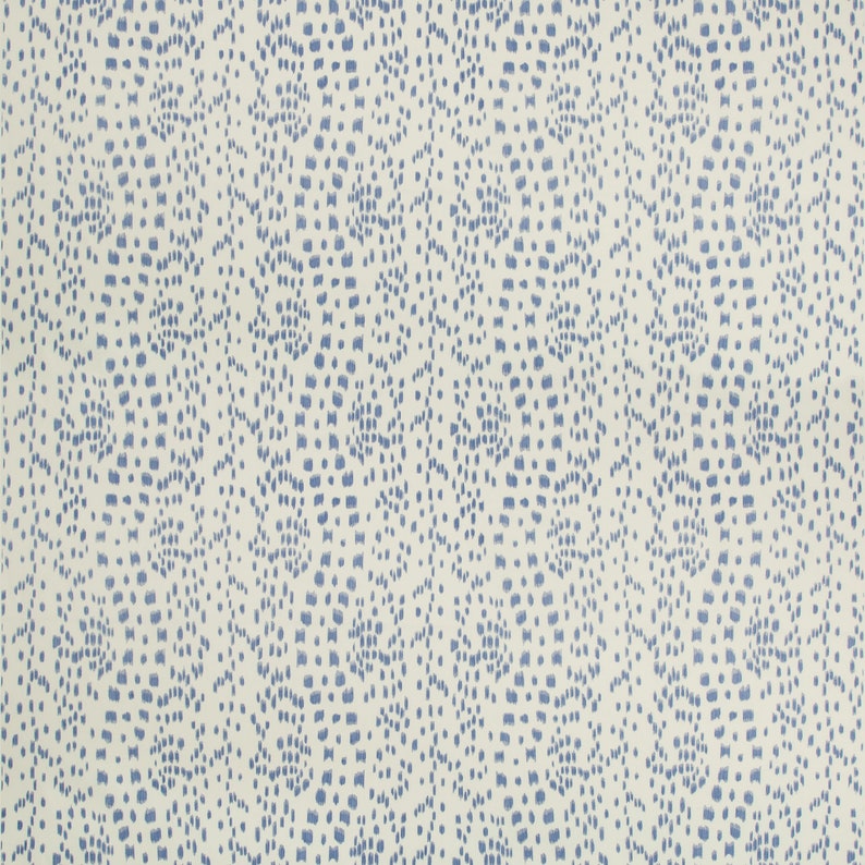 Brunschwig & Fils Les Touches Pleated Drapes in Aqua comes in image 7