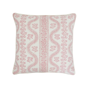 Sister Parish Dolly Custom Pillow with self welting (shown in Pink-comes in other colors) 2 Pillow Minimum Order